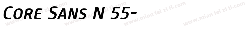 Core Sans N 55字体转换